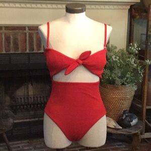 NWOT Veronica Beard Red Swimsuit